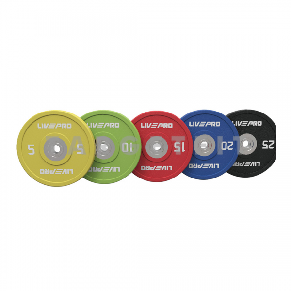 Urethane Competition Colored Bumper Set 5kg s/d 25kg Livepro