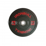 Black Rubber Bumper Plate Ironbull 25kg