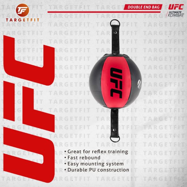 UFC Double End Bag Black Red