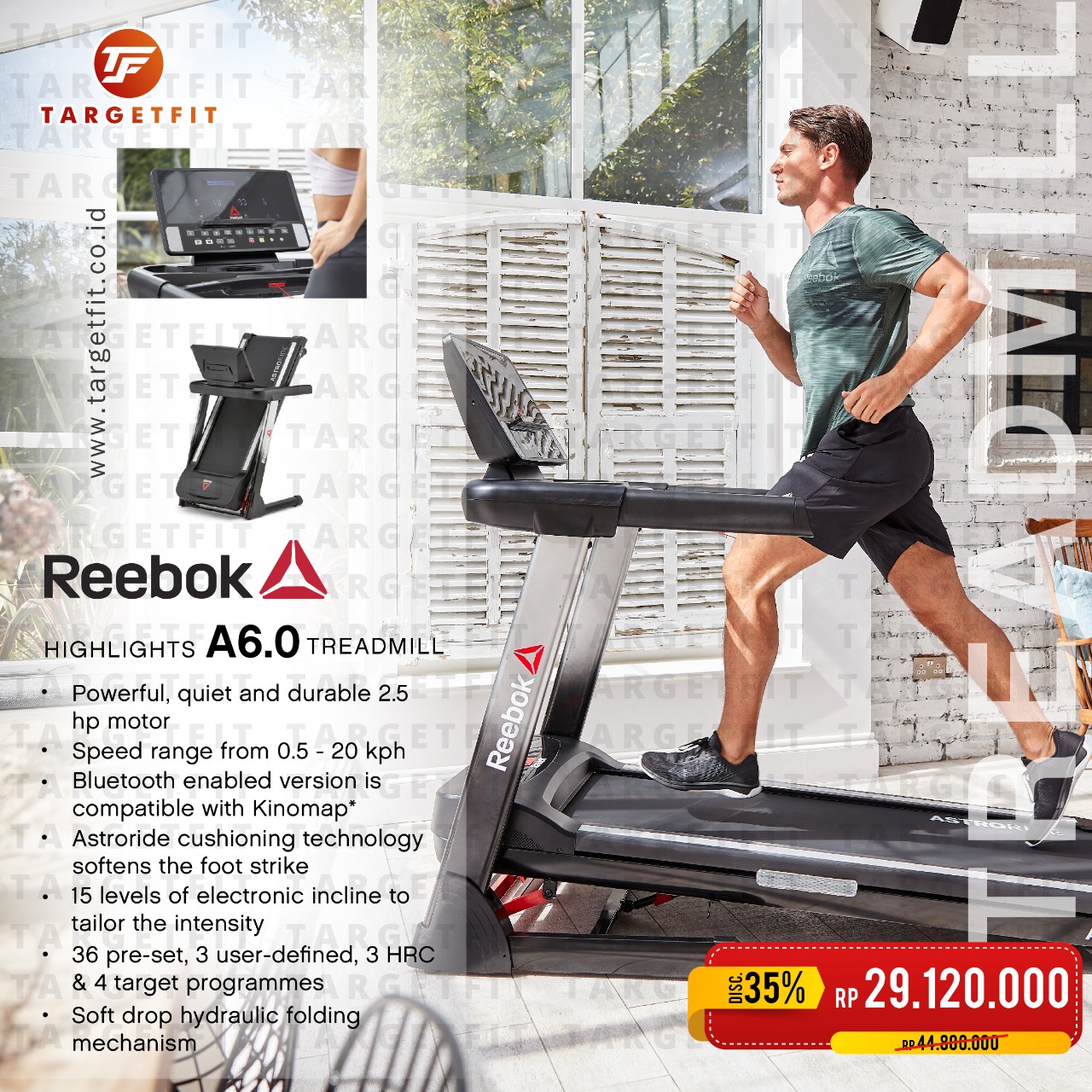 Reebok Astroride A6 Treadmill Targetfit Reebok Astroride A6 Treadmill Targetfit