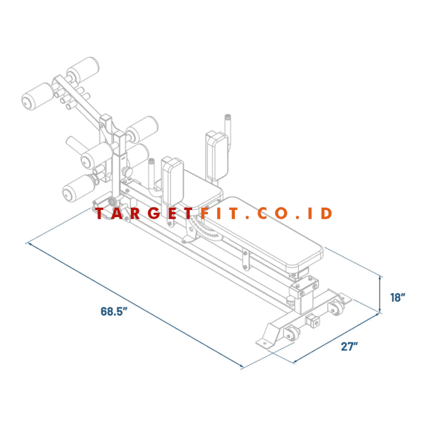 Force USA C10 Sliding Bench F-C10-SB - Image 4