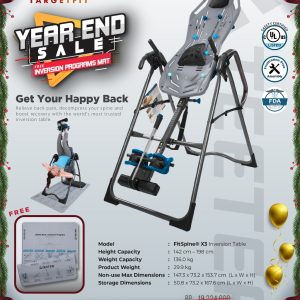 Teeter X3A Fitspine Inversion Table Year End Sale